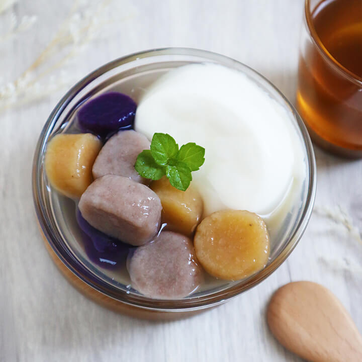 Purple Sweet Potato Balls Powder