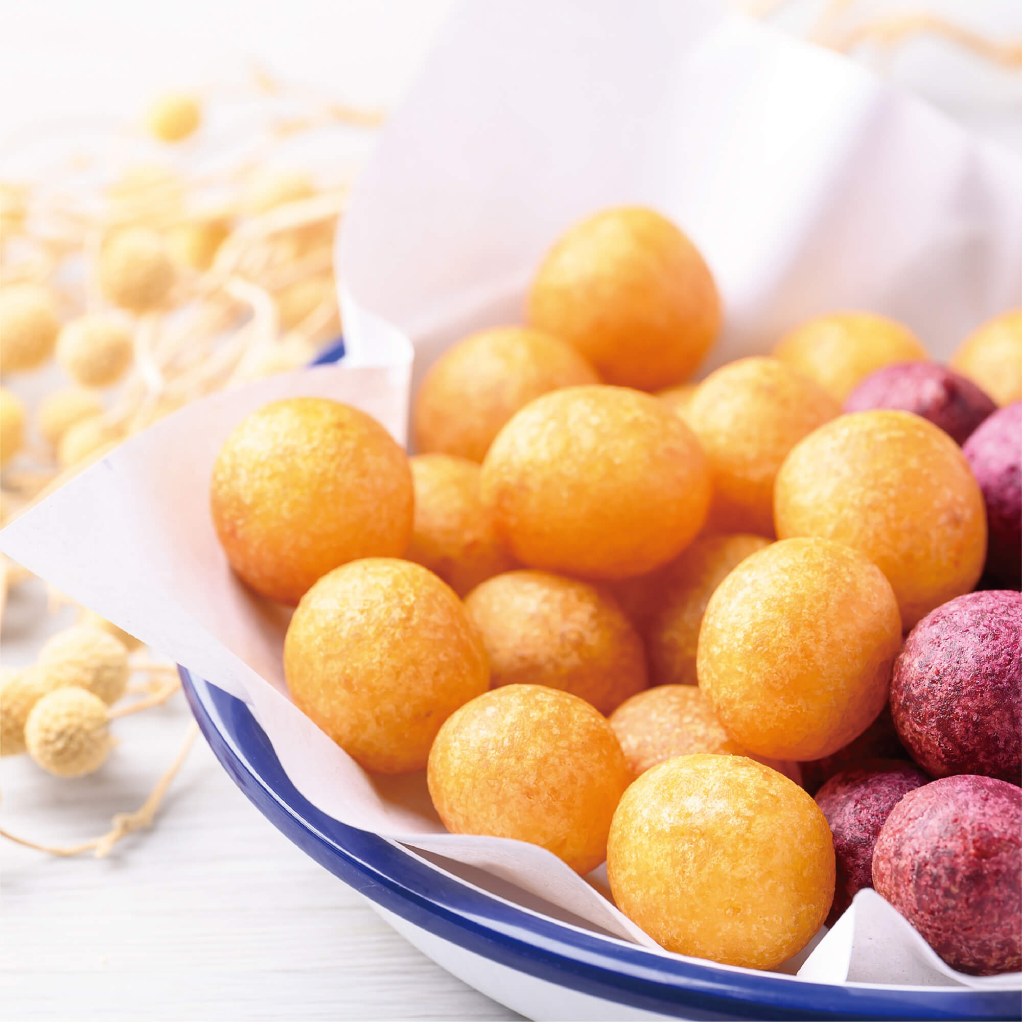 Fried Sweet Potato Balls made with ALLWIN Premix Powder