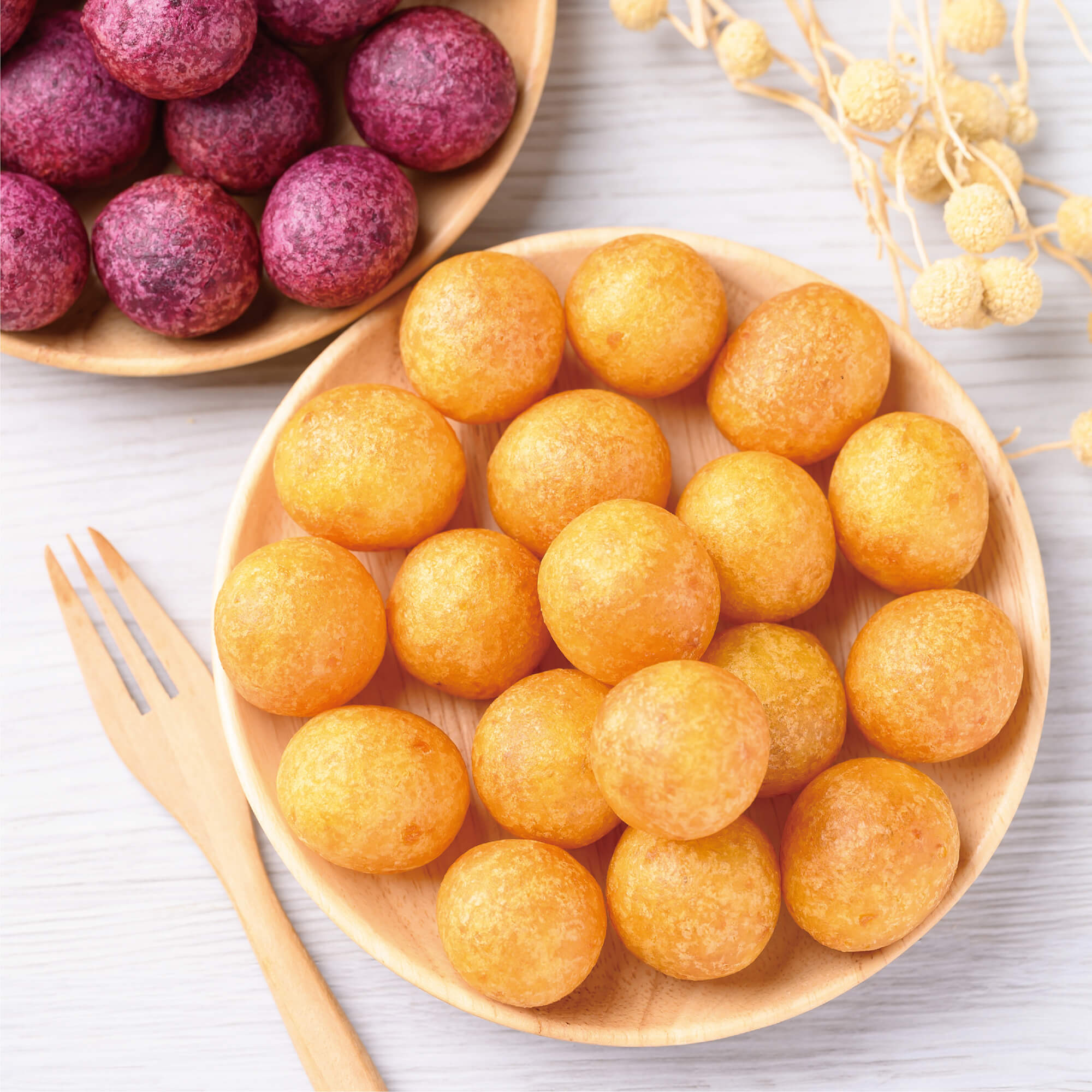 [Traditional Taiwanese Snacks] Fried Sweet Potato Balls